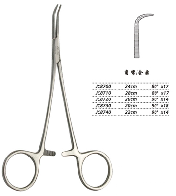 金鐘分離結(jié)扎鉗24cm JC8700 24cm 80°×17全齒
