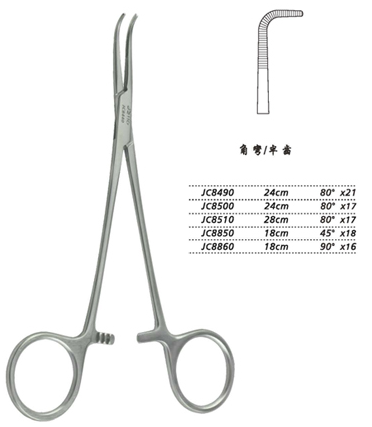 金鐘分離結扎鉗28cm JC8510 28cm 80°×17半齒