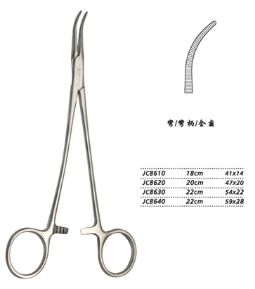 金鐘分離結扎鉗22cm JC8630 22cm 54×22全齒 彎柄